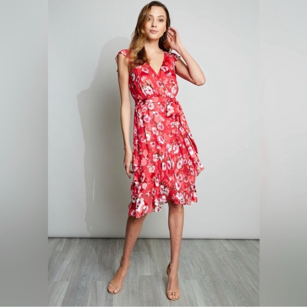 Elie Tahari red dress, size 10, NWT - Picture 9 of 11